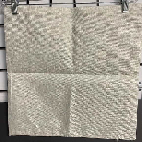 Zipped Pillow Cover Handcrafted Square Teal Tree Flowers Birds 17"x17" - Picture 2 of 3